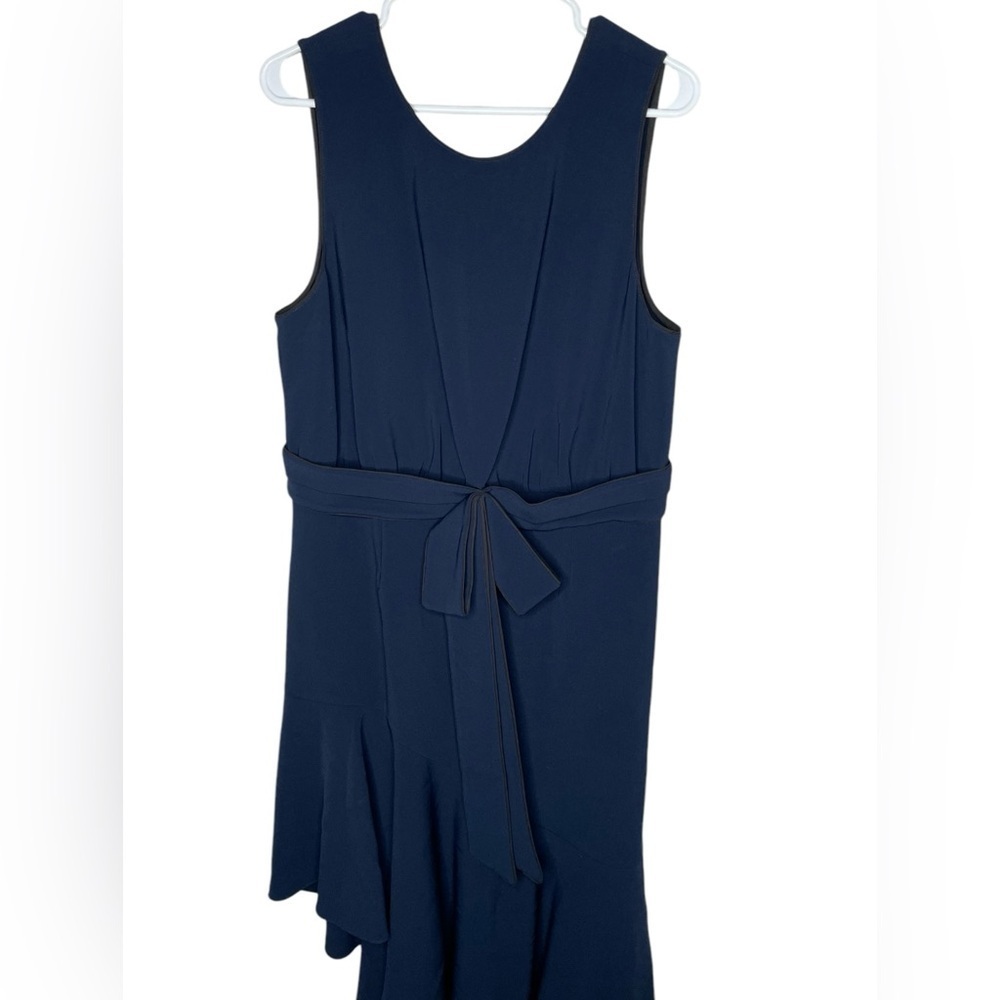 NWT Sachin and Babi Merle Navy Dress Women’s Size 14 Sleeveless Bow - Picture 6 of 14